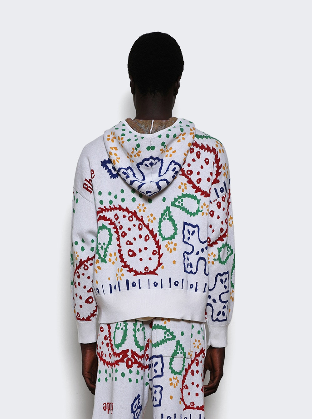 Bandana Knit Full Zip Sweater Multicolor - 5
