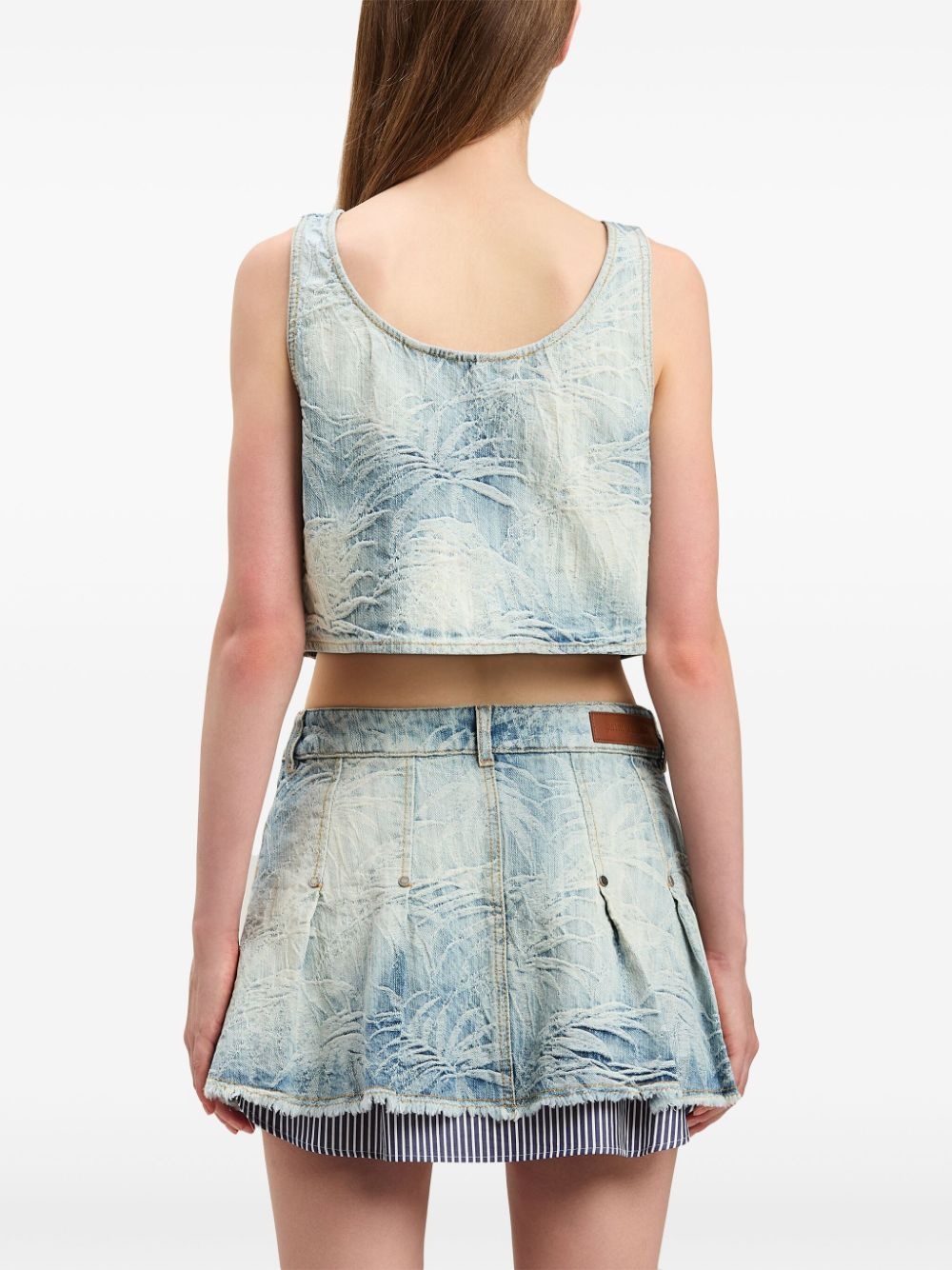 Palms denim top - 5