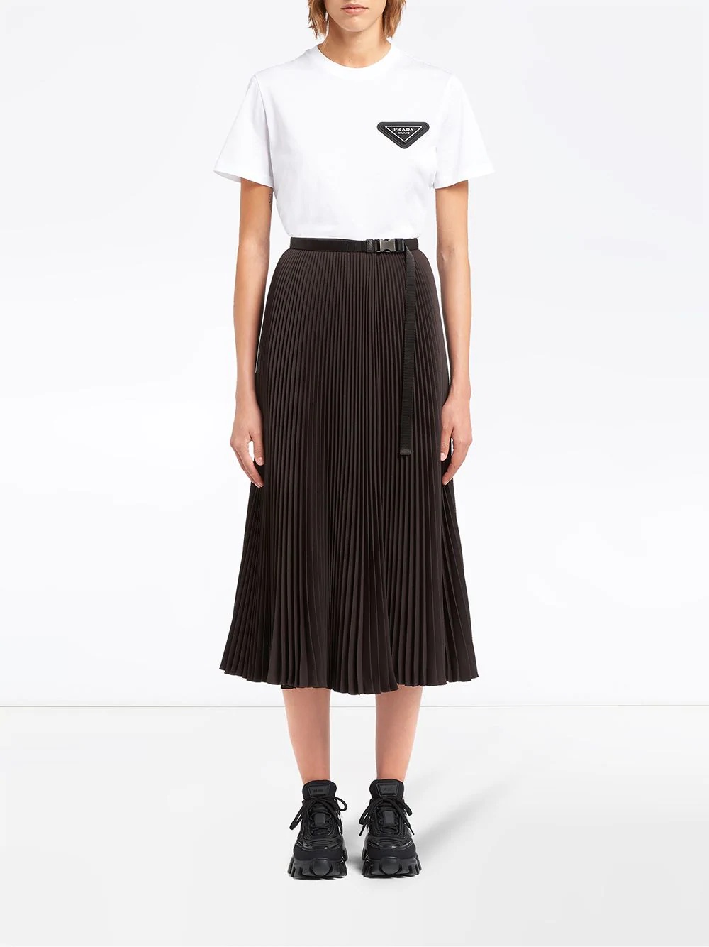 A-line pleated skirt - 2