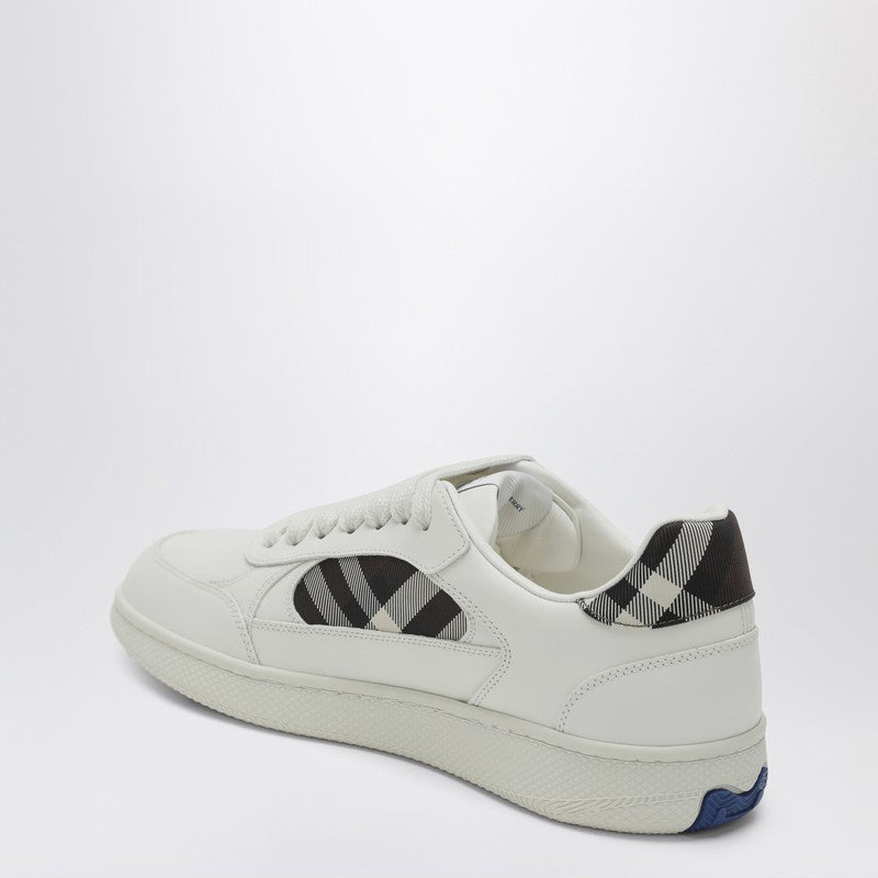 Burberry Leather And Check Sneaker Terrace Men - 2