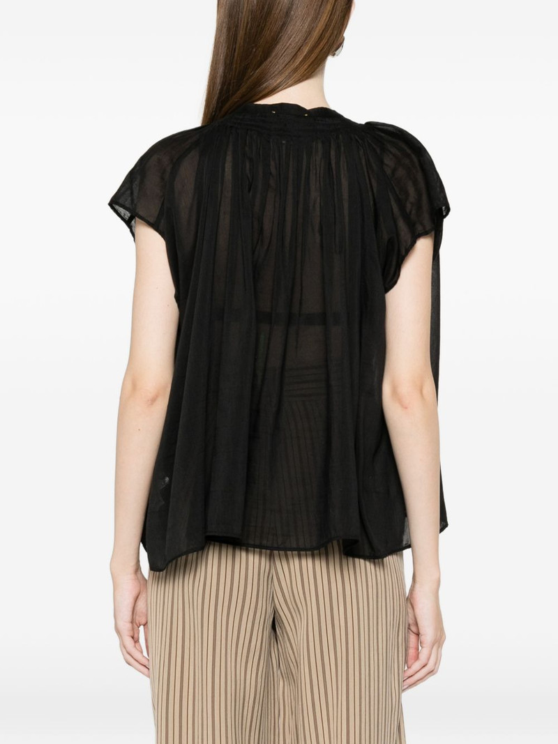 gathered-detail blouse 4