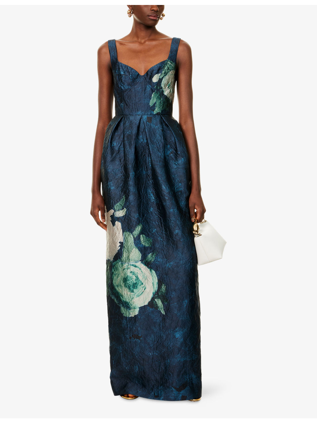 Floral-Print Bustier Woven Maxi Dress - 2