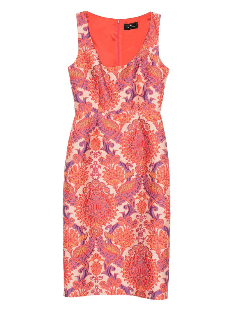 Etro Floral-brocade Sleeveless Dress 1