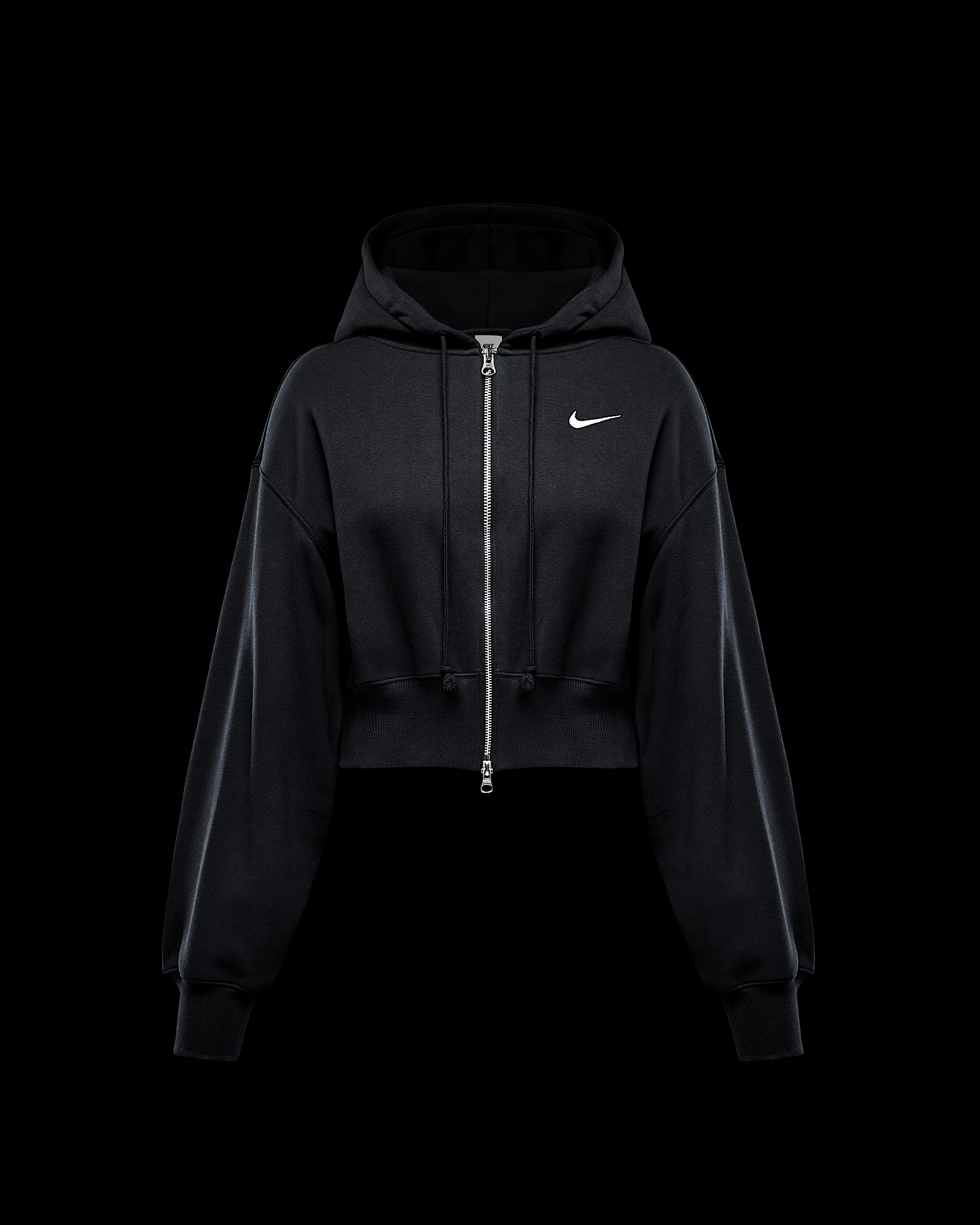 Nike Sportswear Phoenix Fleece Women's Loose Cropped Full-Zip Hoodie - 6