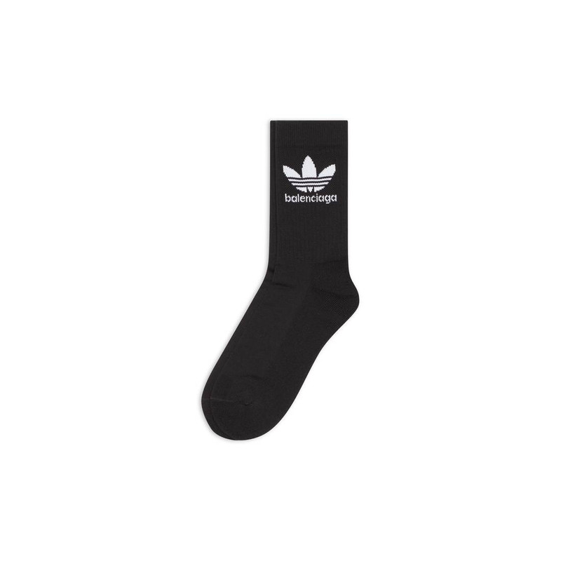 BALENCIAGA Men's Balenciaga / Adidas Socks in Black outlook