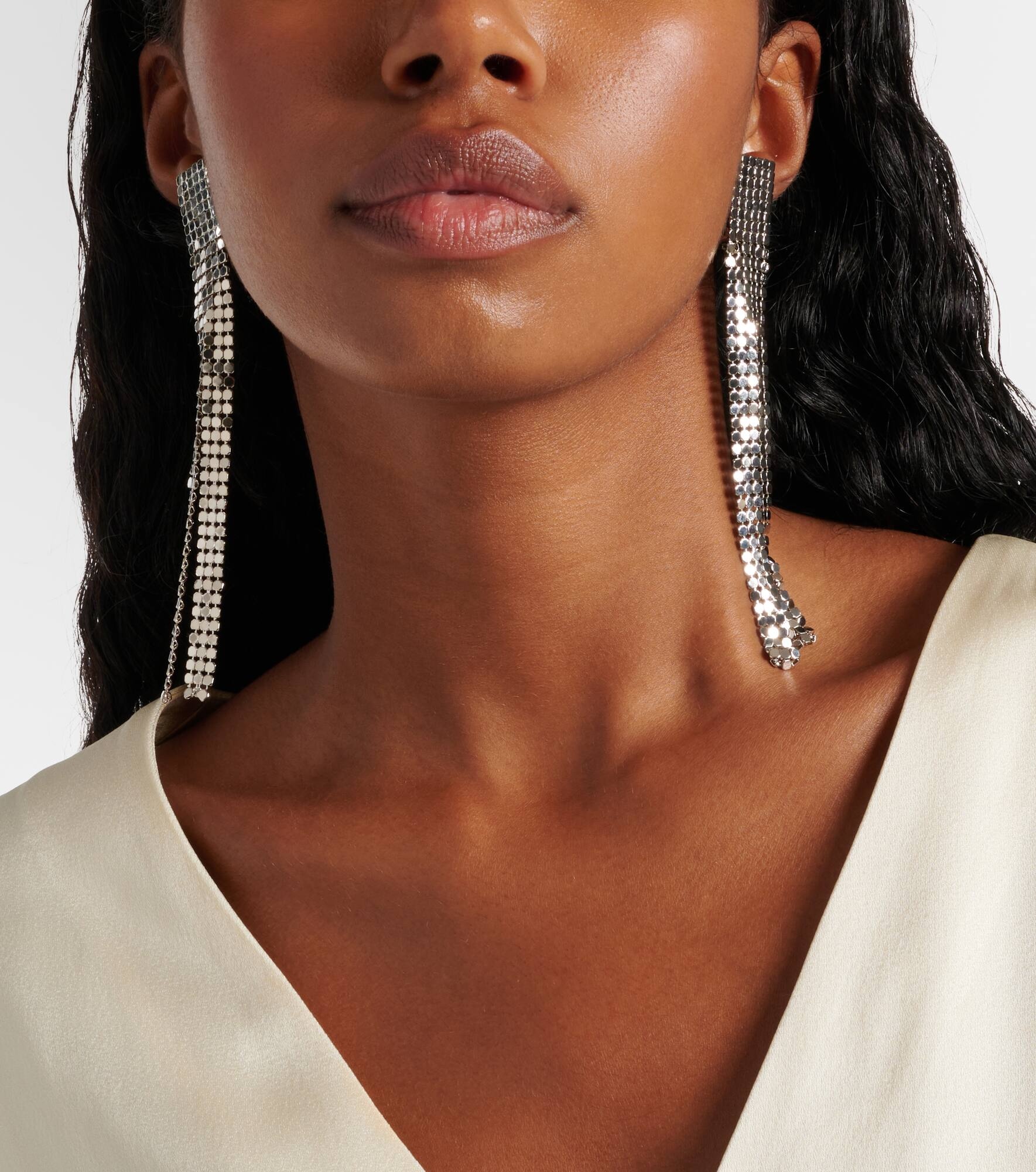 Chainmail drop earrings - 3