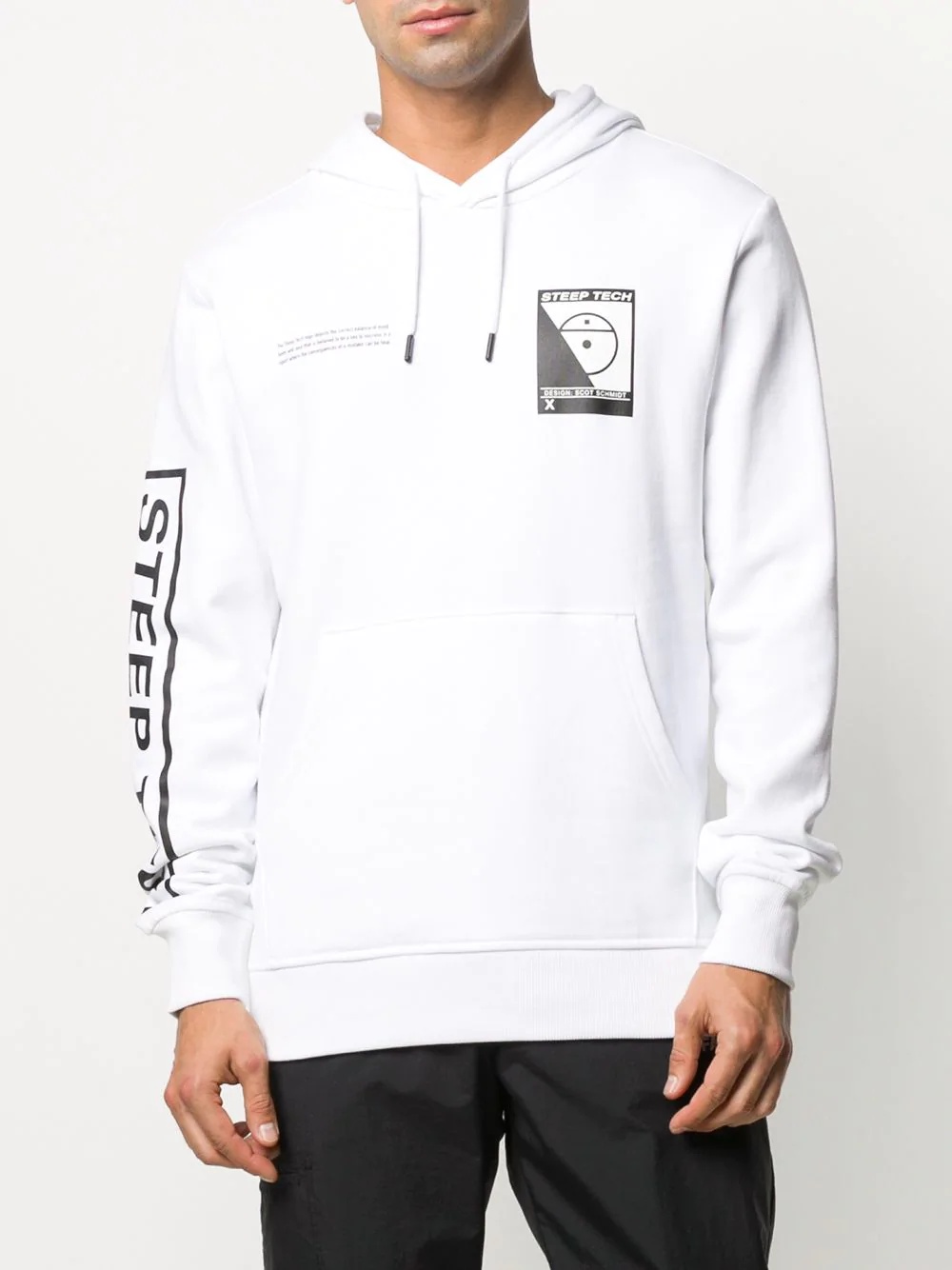 logo print hoodie  - 3