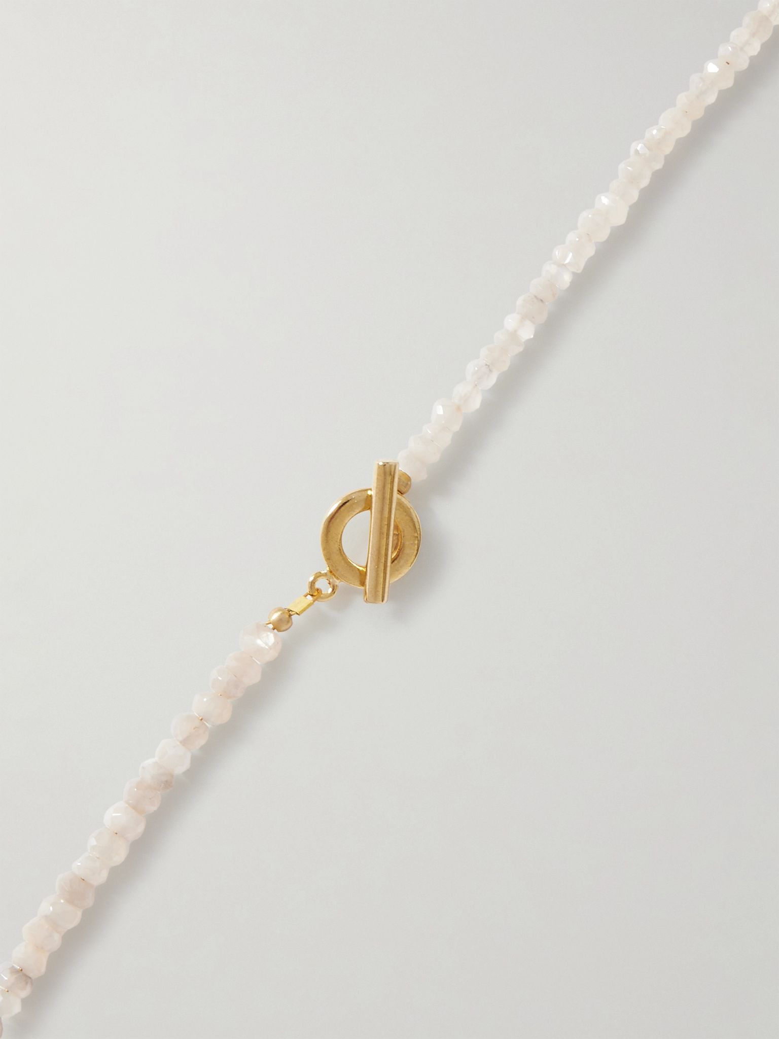 Paradis gold-plated, quartz, pearl and shell necklace Red - 3