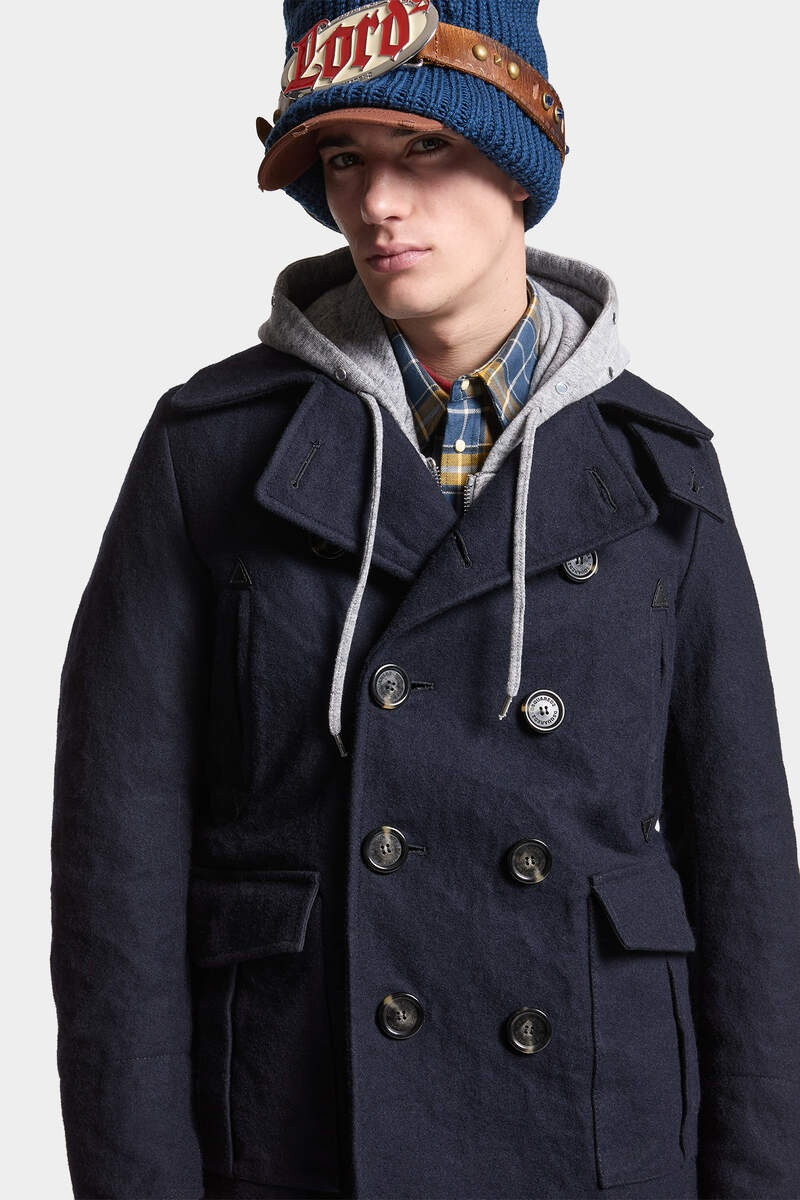 FELTED WOOL PEACOAT 5