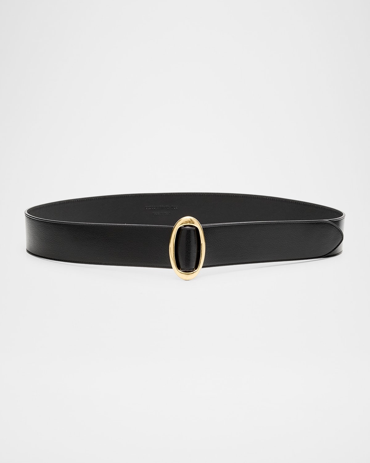 Cintura Buckle Leather Belt - 1