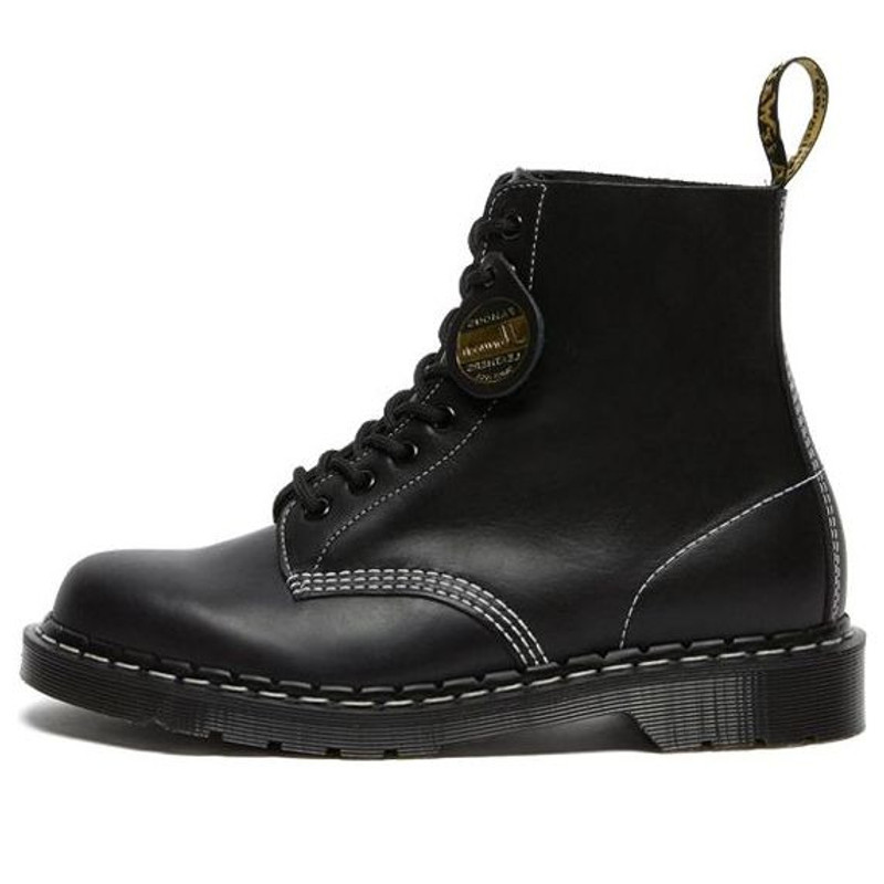 Dr.Martens 1460 Pascal Made in England Cavalier Leather Lace Up Boots 'Black Cavalier' 26713001 1