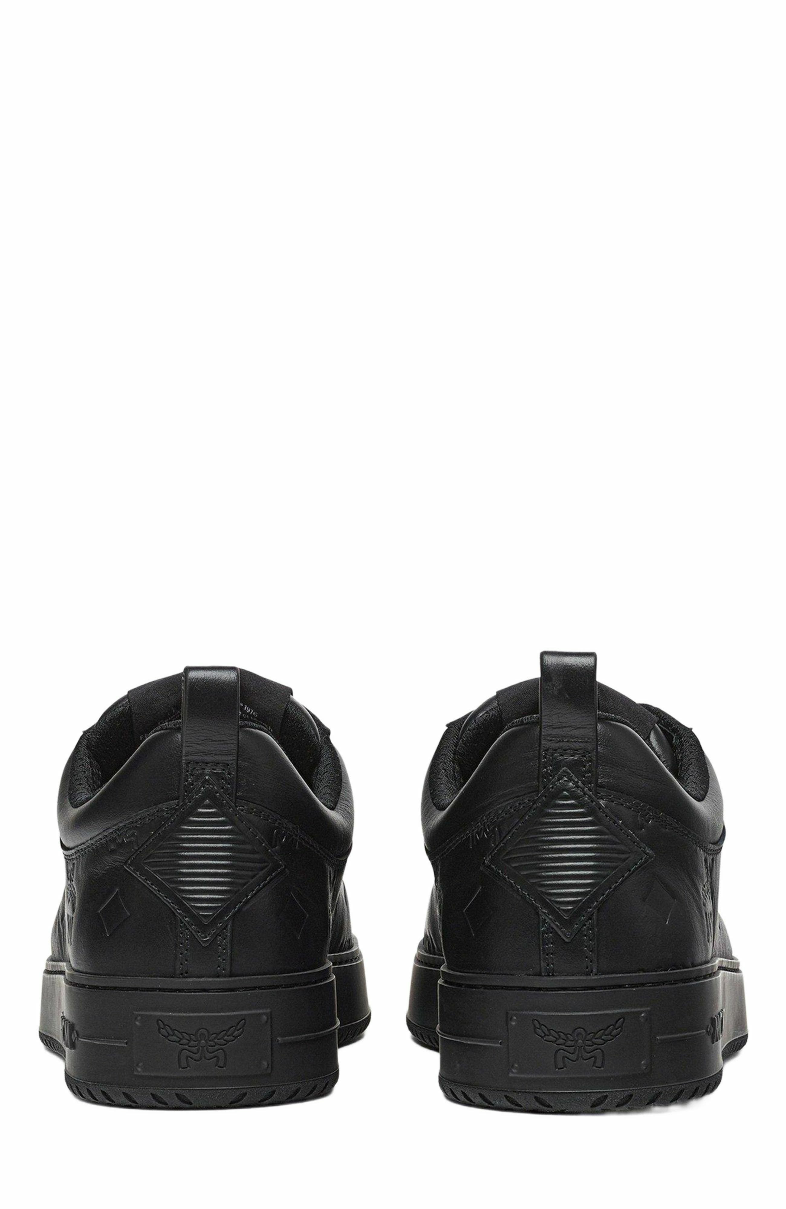 MCM Neo Terrain Lo Sneakers in Monogram Leather in Black at Nordstrom - 3