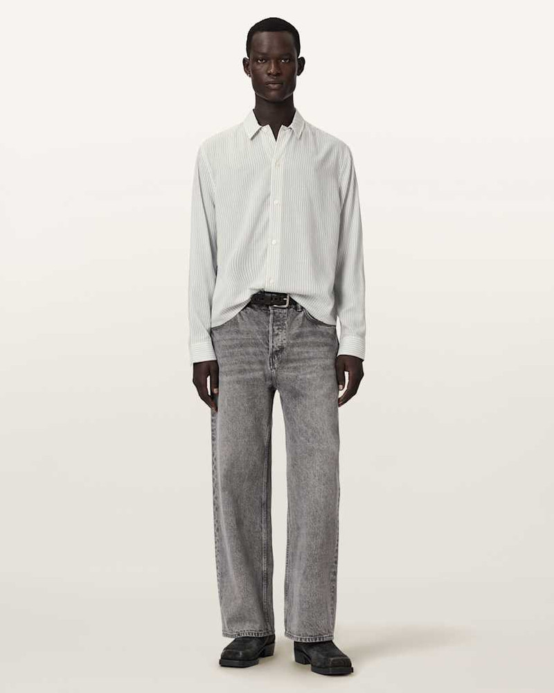 FURROW LONG SLEEVE BOXY STRIPED SHIRT 3