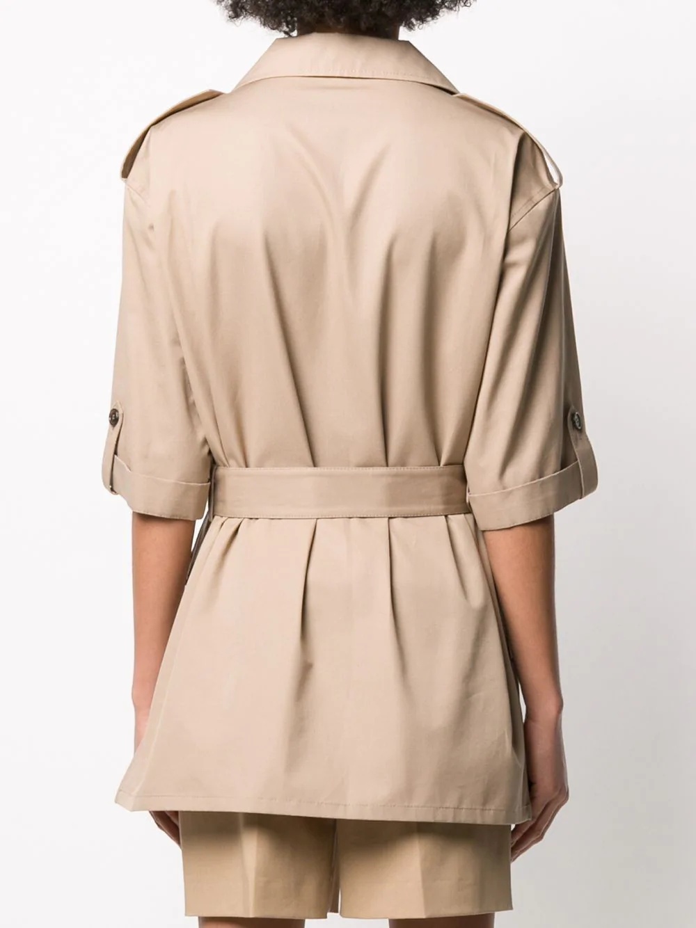 belted military jacket - 4