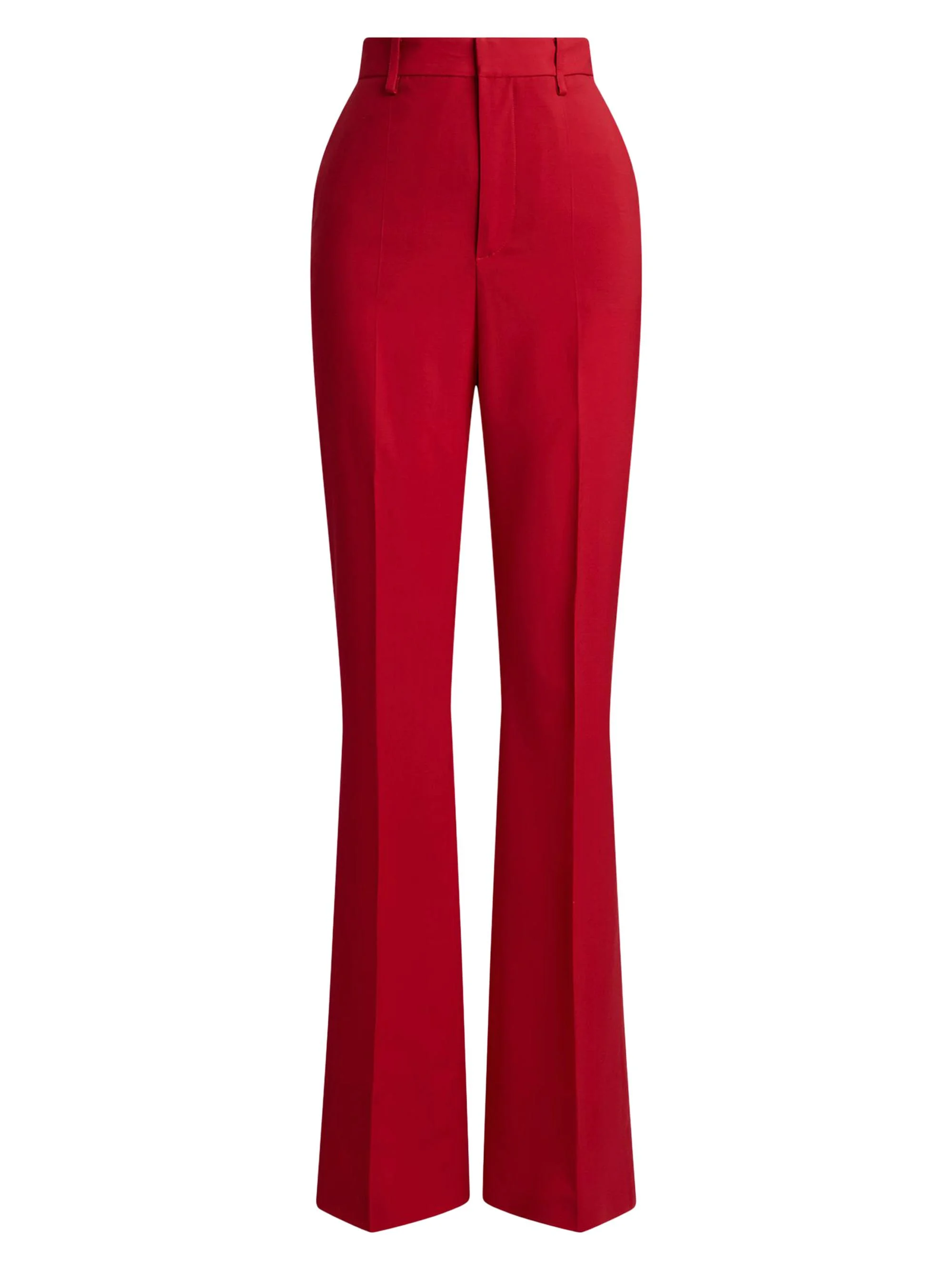 Women's Wrigley Crease-Front Wool-Blend Pants - Bright Red - 1