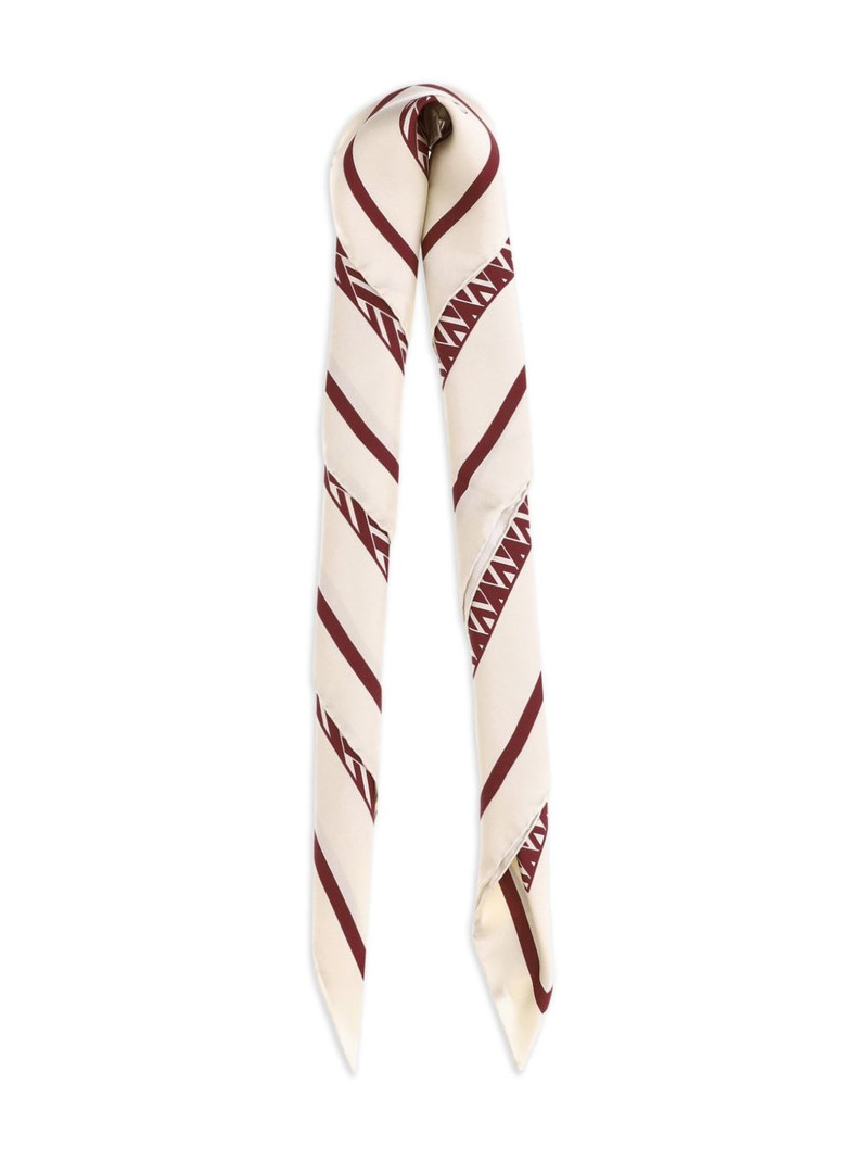 Valentino geometric-pattern silk scarf outlook