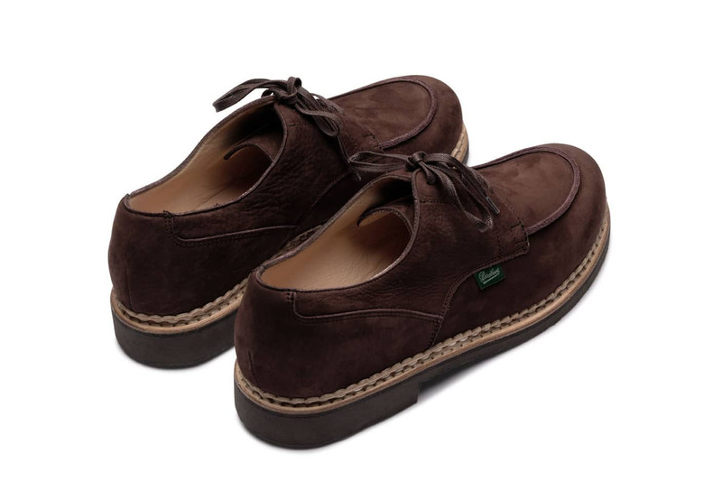 Paraboot Chambord Taurillon Nubuck Chocolate - Rubber Sole outlook