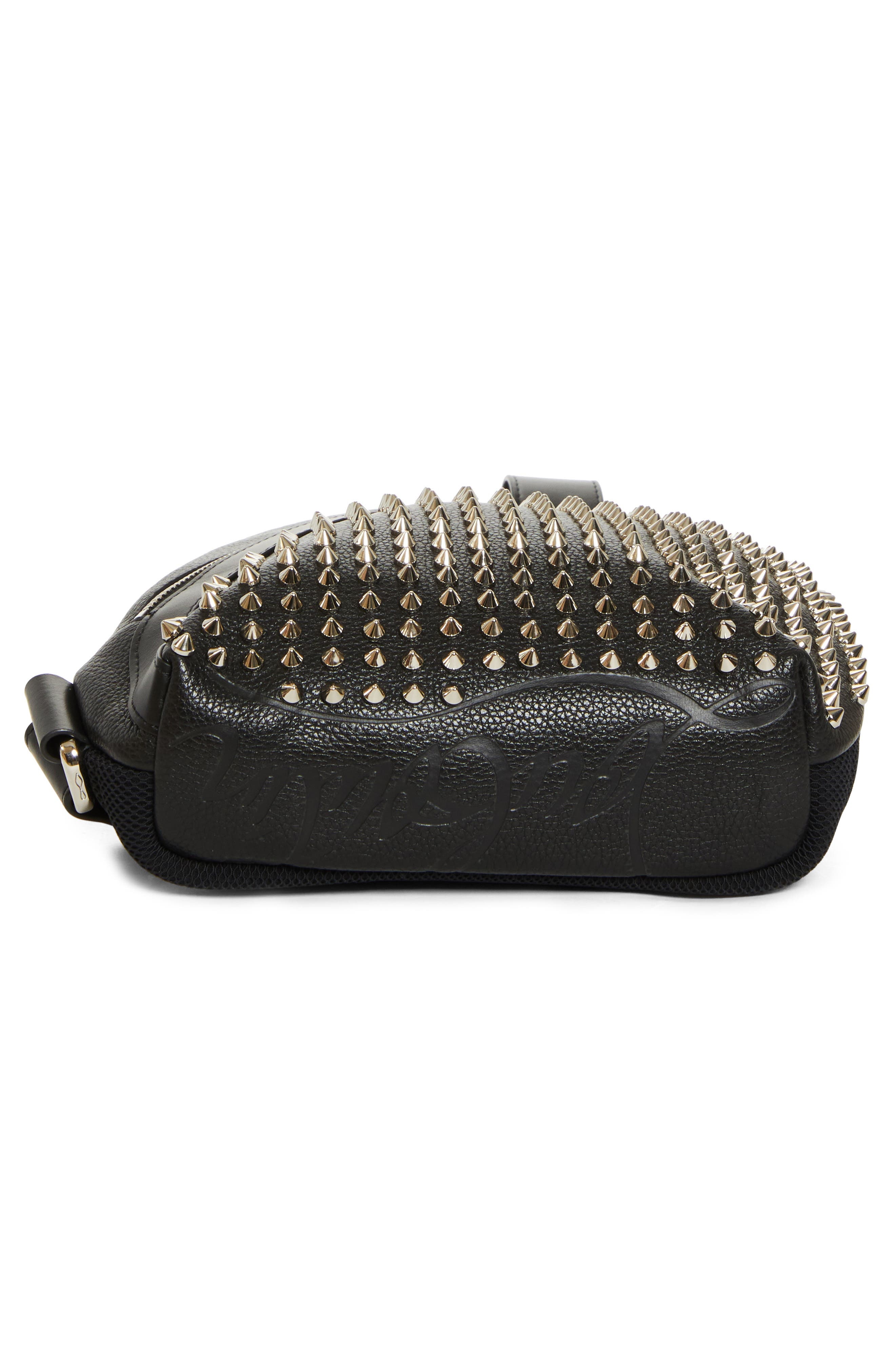 Christian Louboutin Funky Empire Spike Sling Bag in Black/Gun Metal at Nordstrom - 8