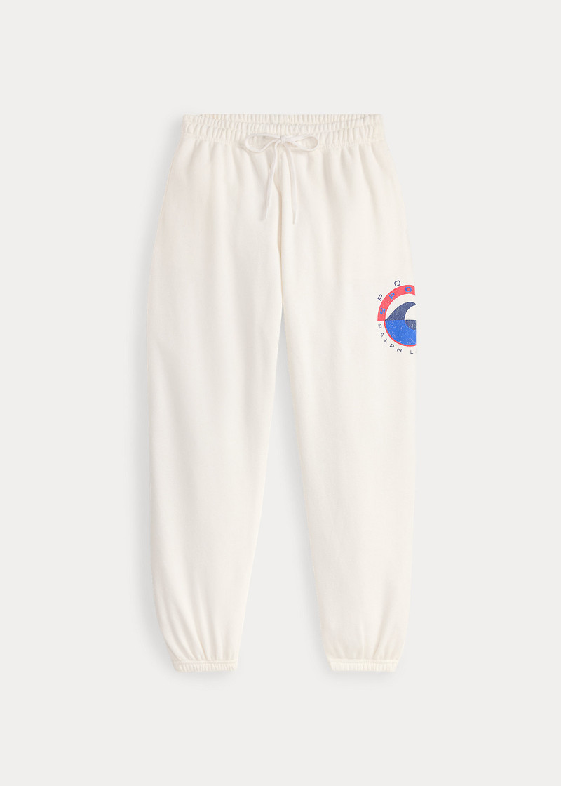Wave-Logo Lightweight Fleece Sweatpant 1