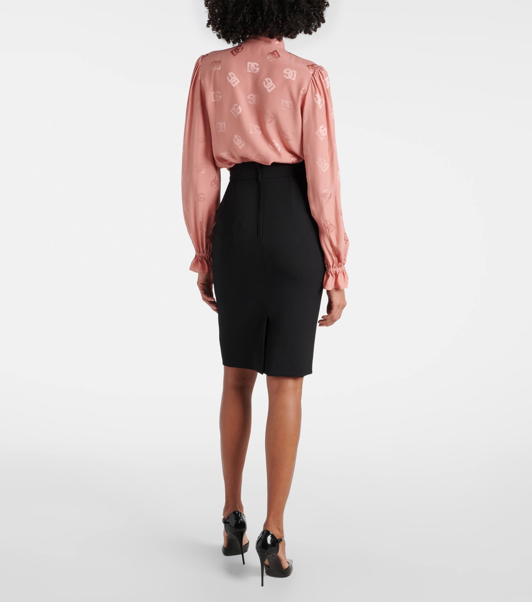 DG virgin wool pencil skirt - 3