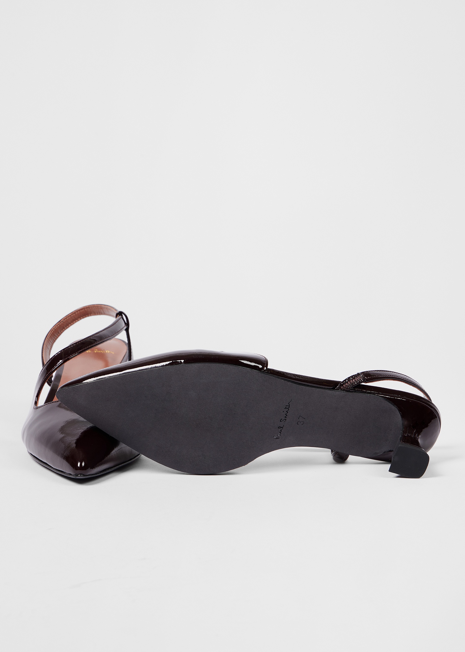 Women's Burgundy 'Cloudy' Patent Leather Heels - 2