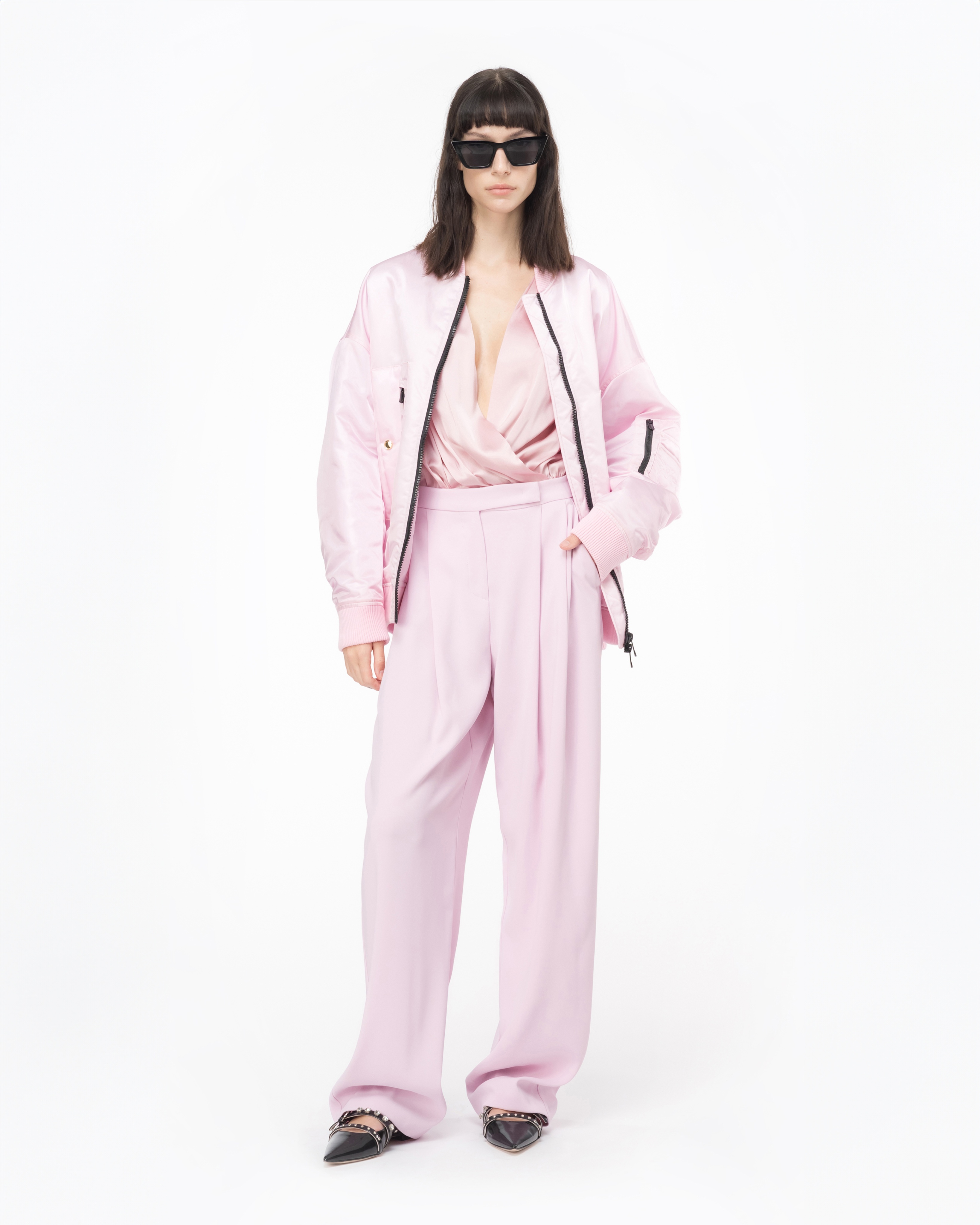 TECHNICAL SATIN BOMBER JACKET - 2