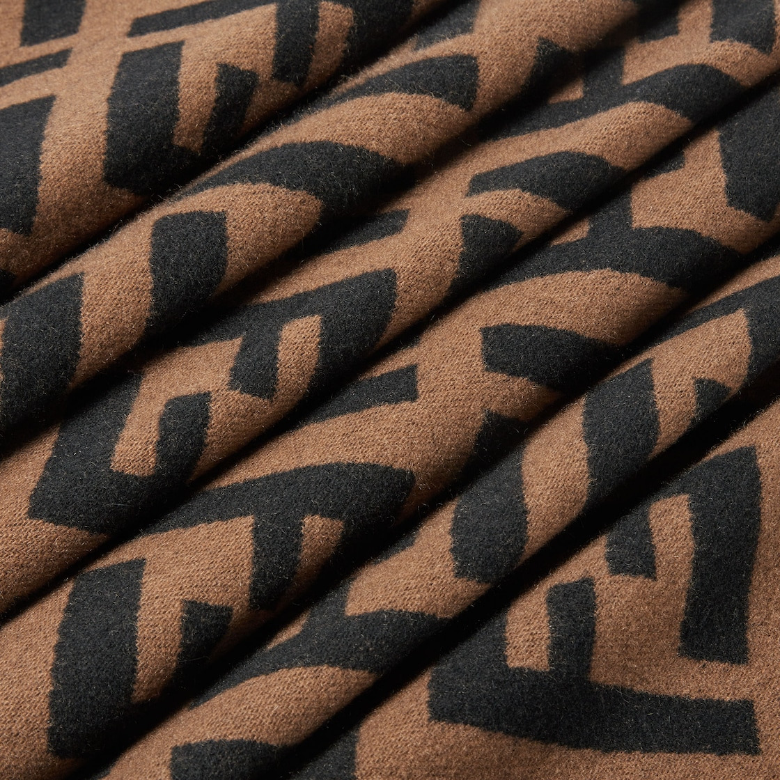 Brown cashmere scarf - 2