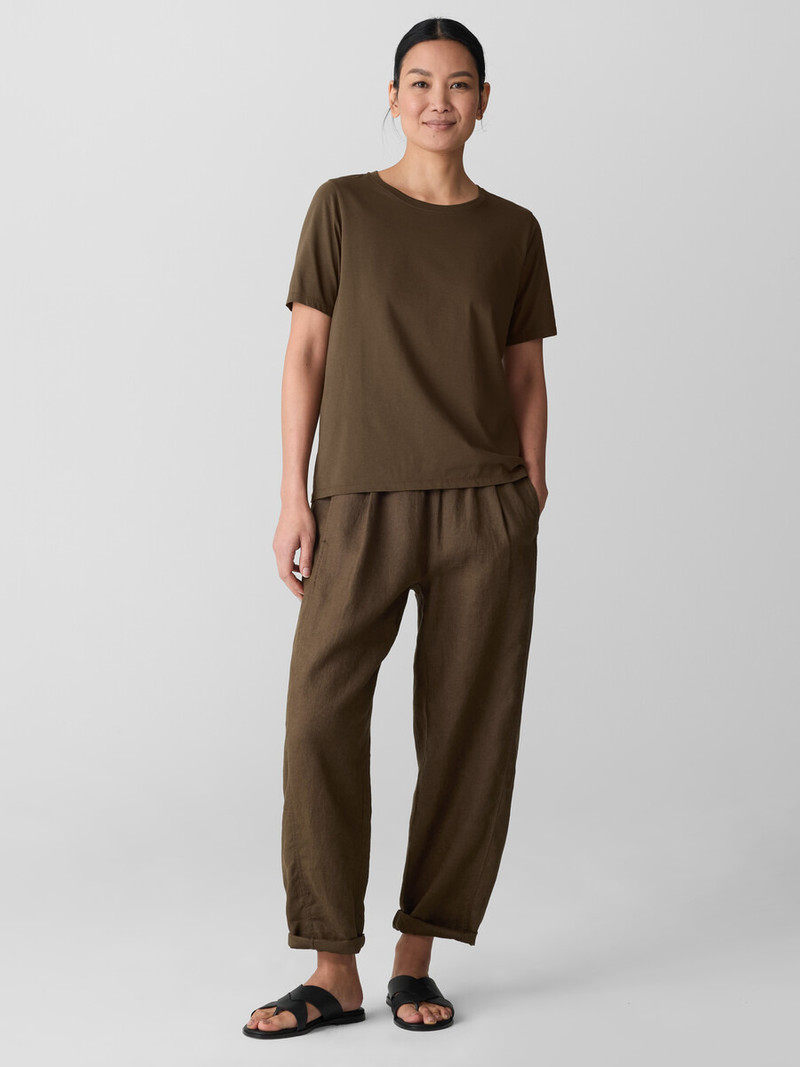 Organic Pima Cotton Jersey Round Neck Tee 3