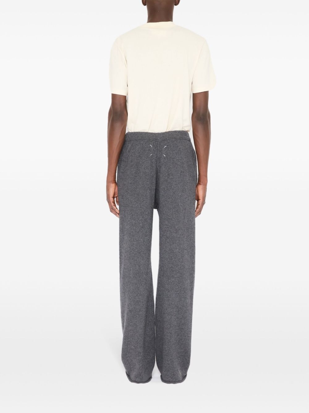 wool-cashmere track pants - 4