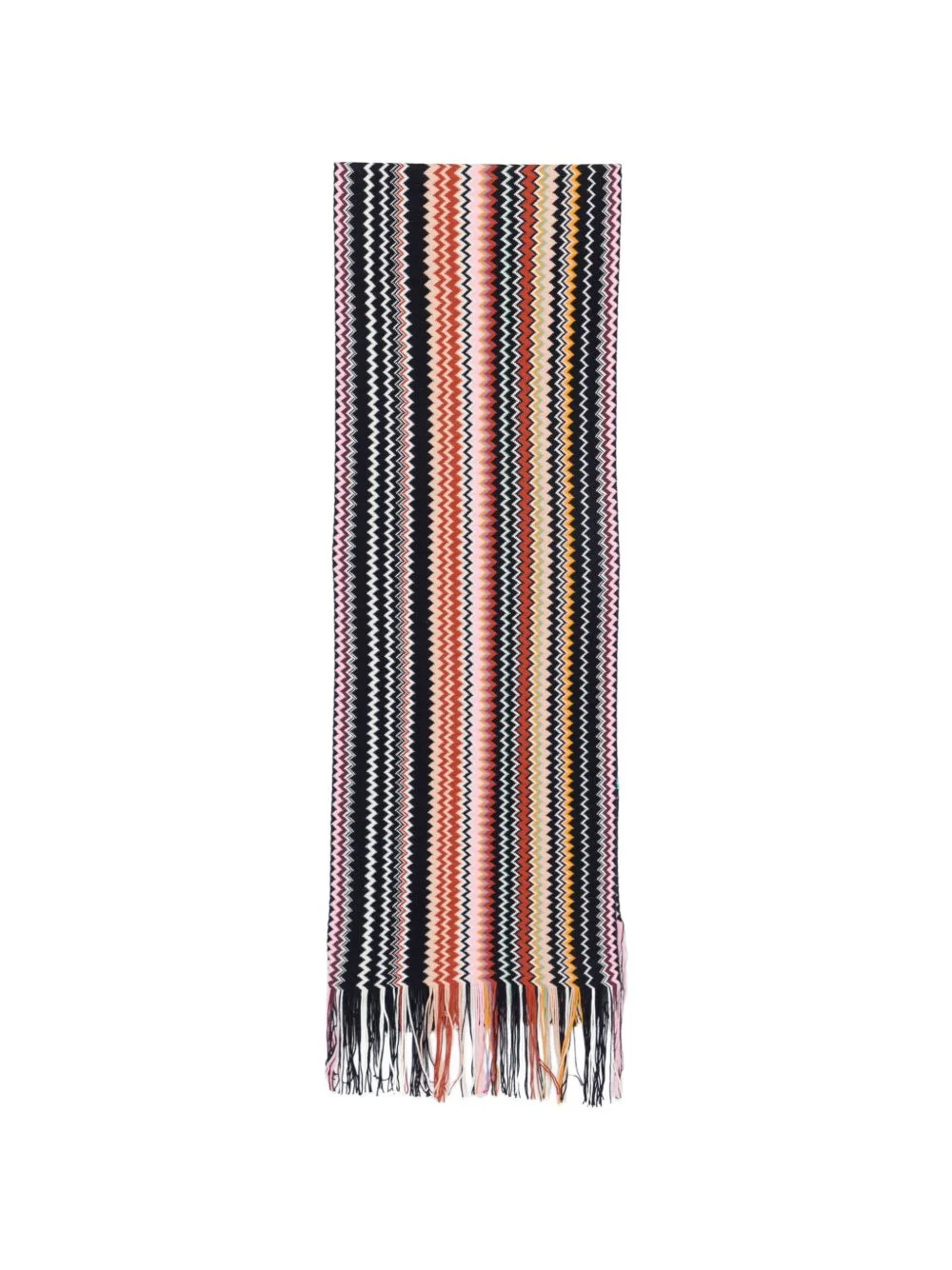 zigzag fringed scarf - 1