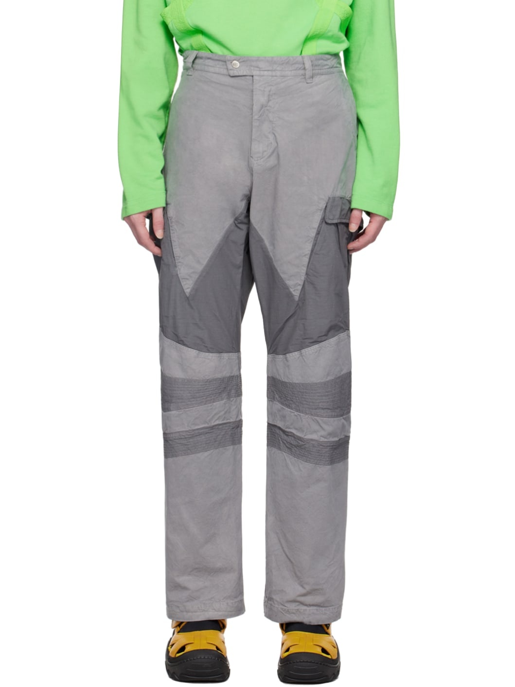Gray C.P. Company Edition Cargo Pants - 1