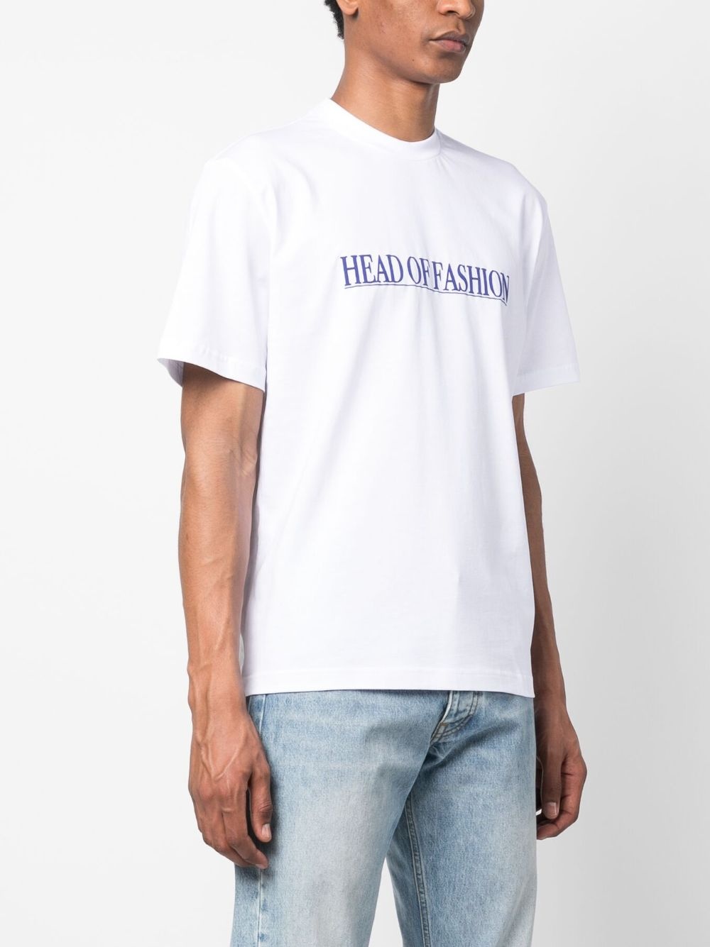 logo-patch cotton T-shirt - 3