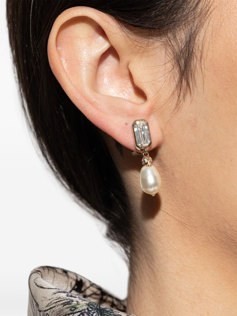 Alexander McQueen skull pearl earrings outlook