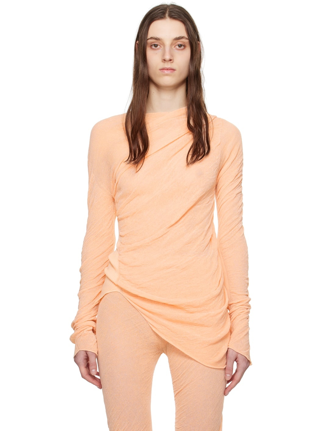 Orange Ambiguous Sweater - 1