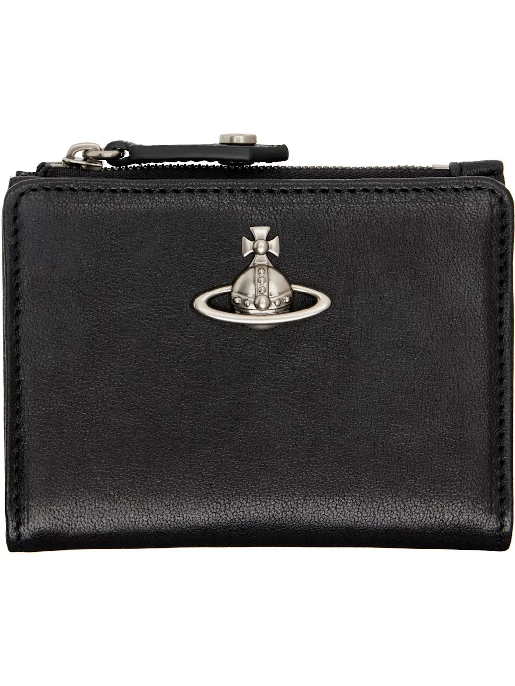 Black Slim Flap Card Holder - 1