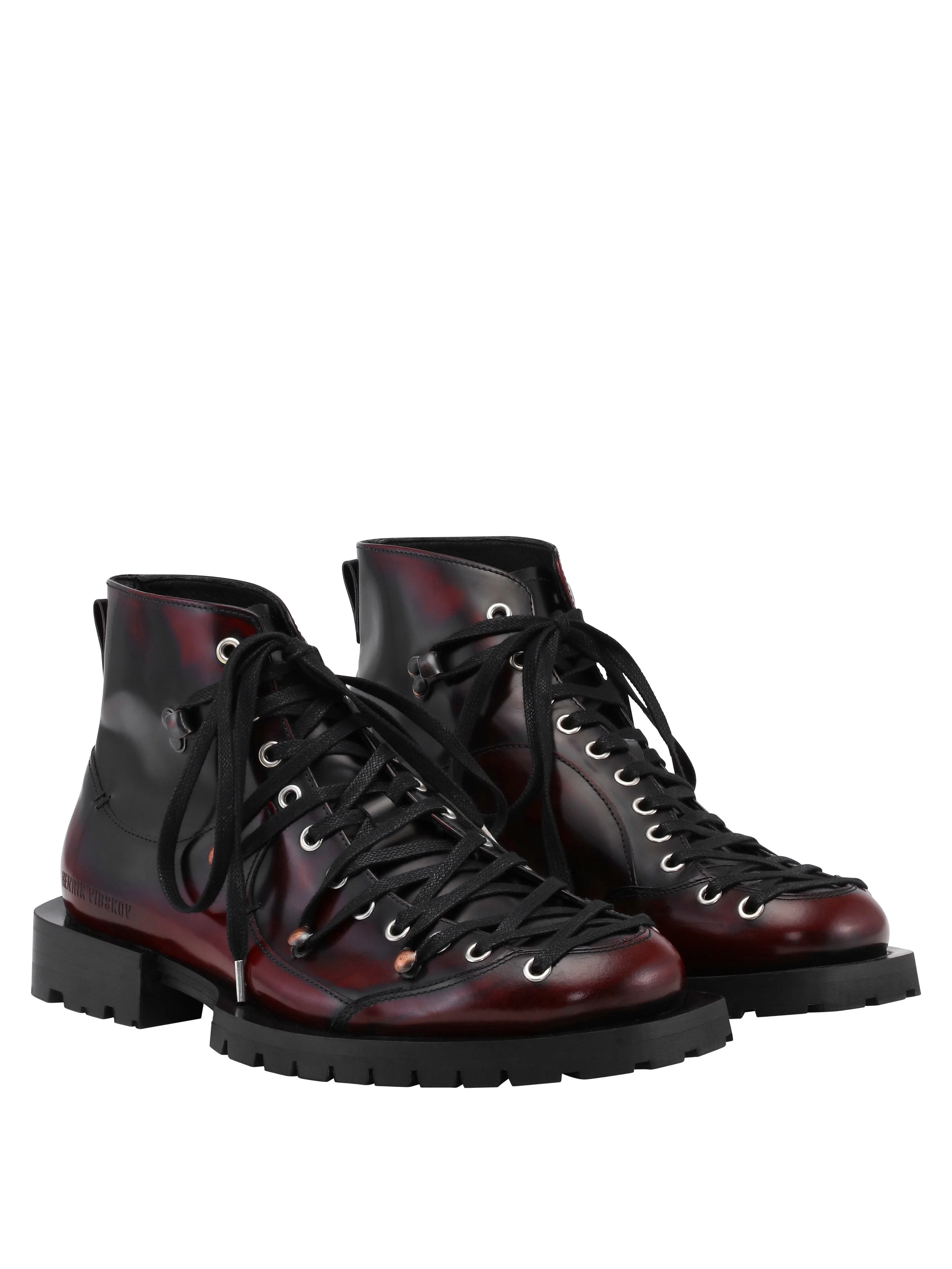 KELLY BOOTS - RED BRUSH OFF - 1
