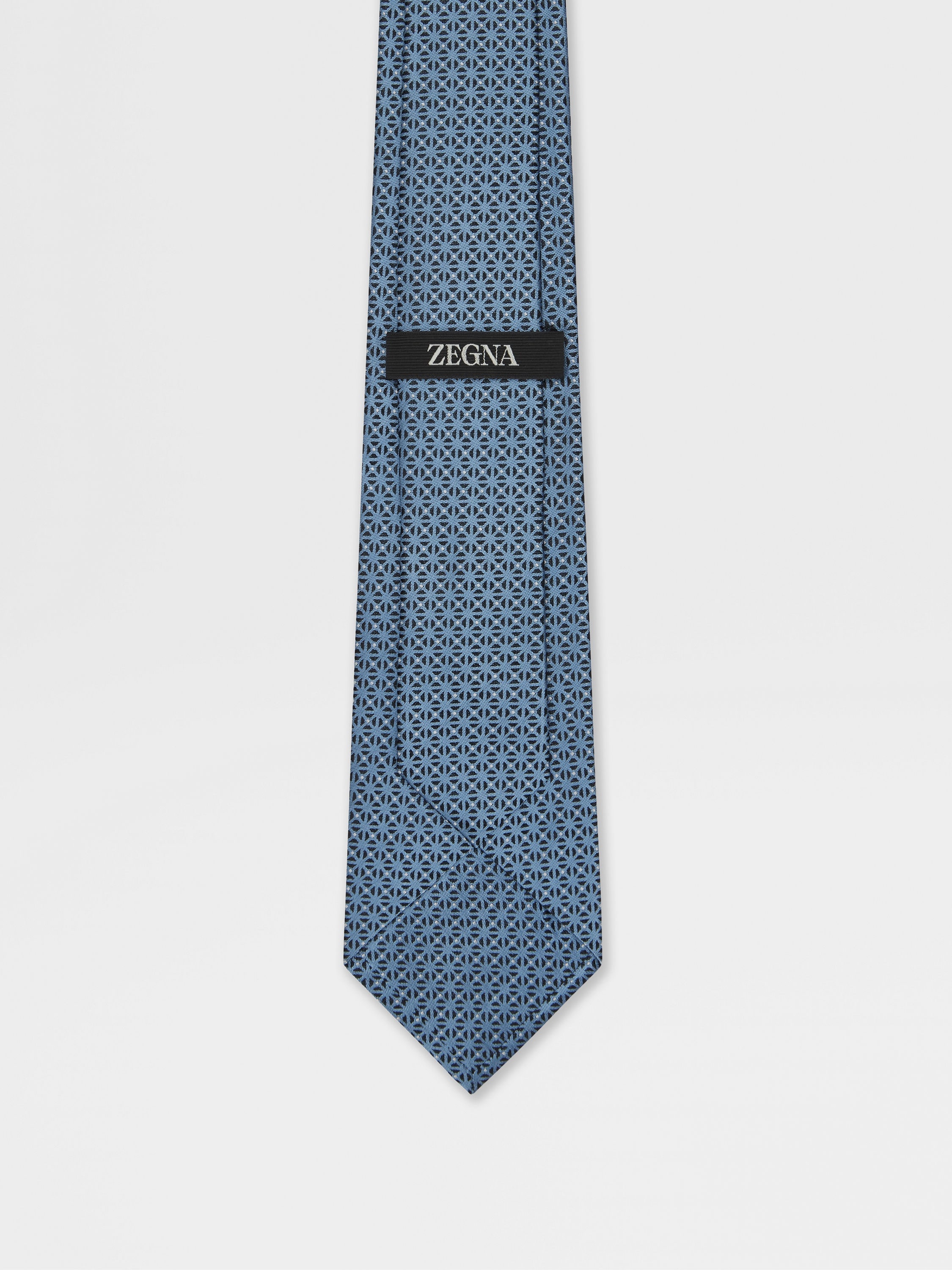 LIGHT BLUE SILK TIE - 3