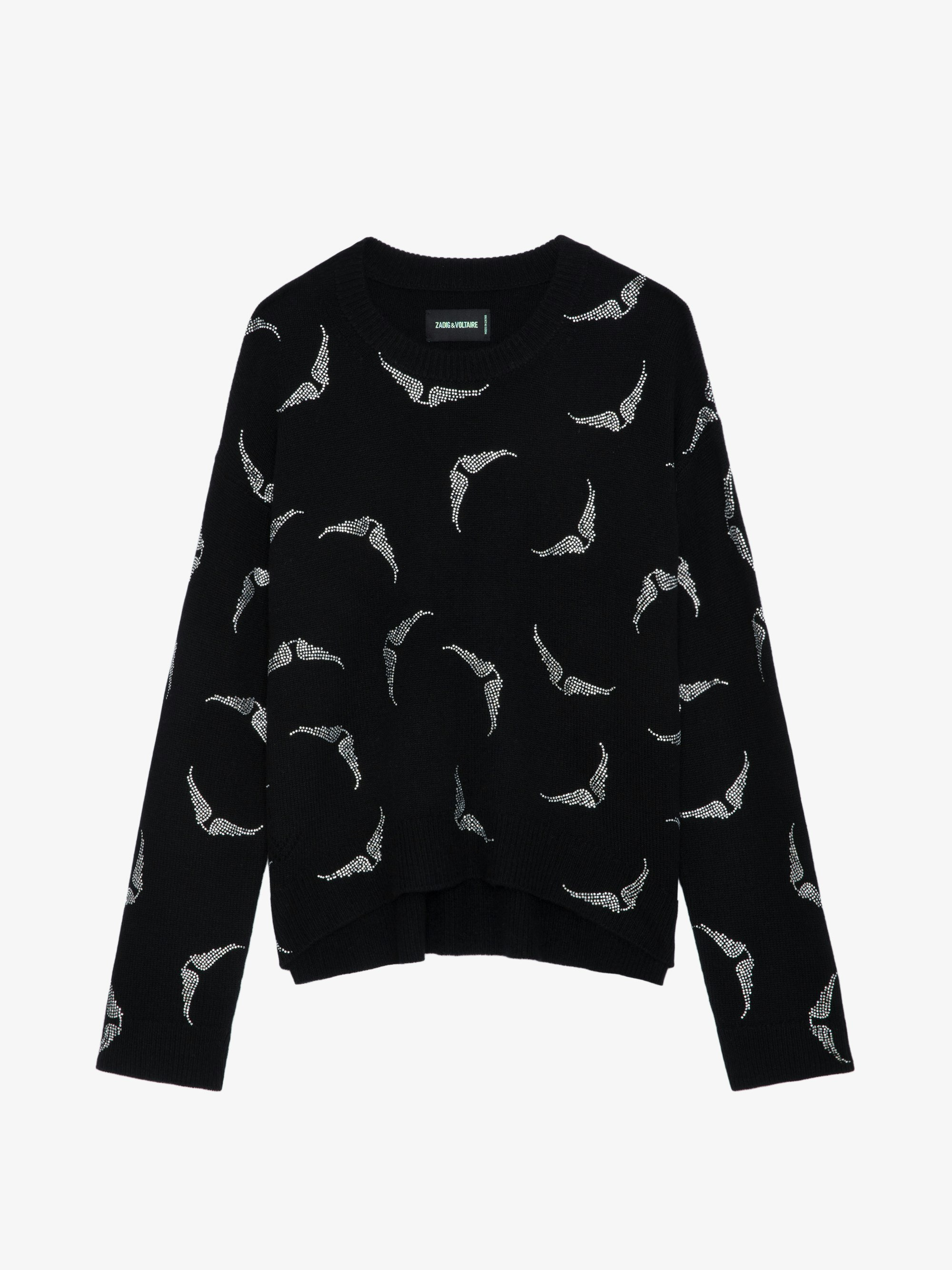 Markus Diamanté Wings Cashmere Sweater - 1