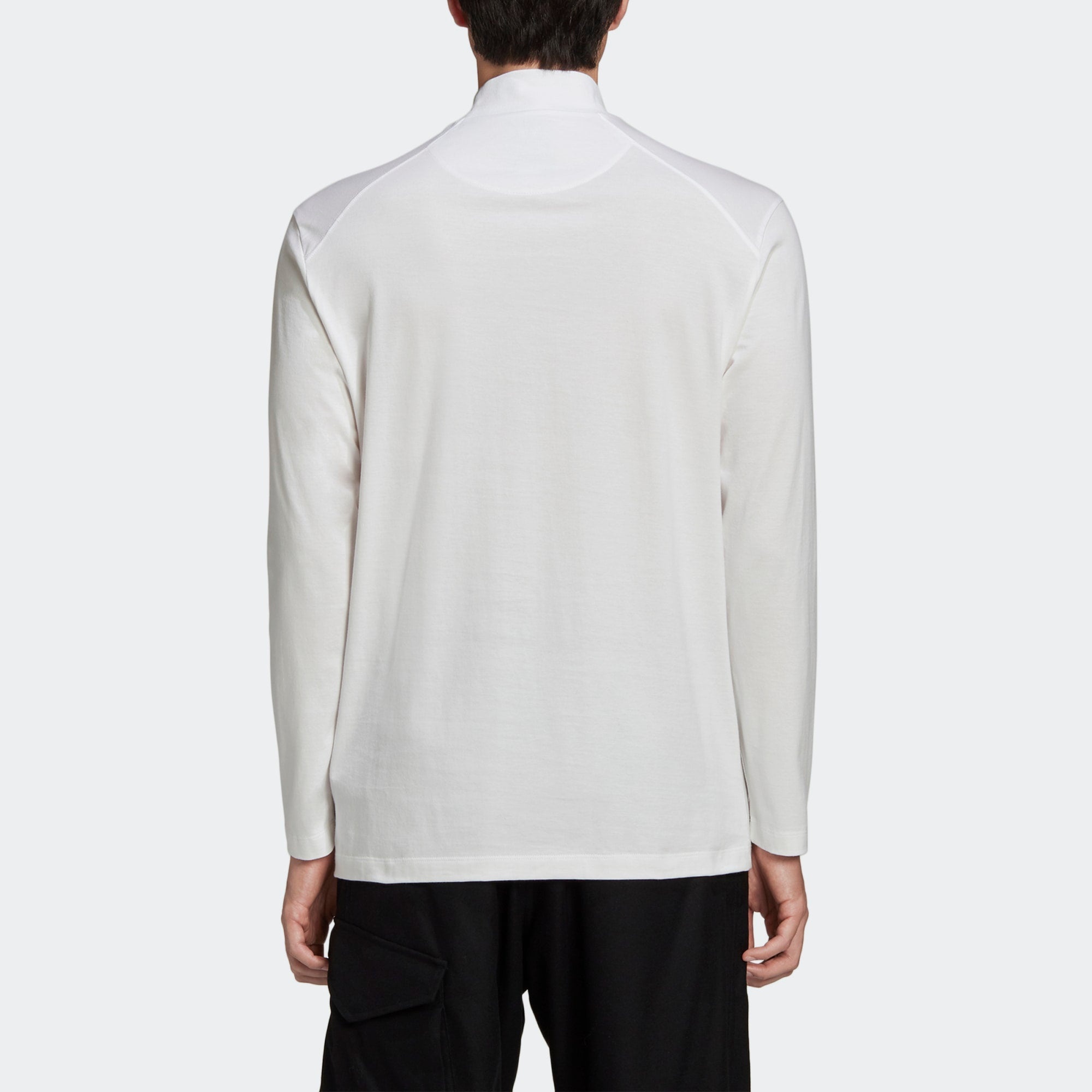 Men's Y-3 Solid Color Casual Long Sleeves White GK4496 - 6