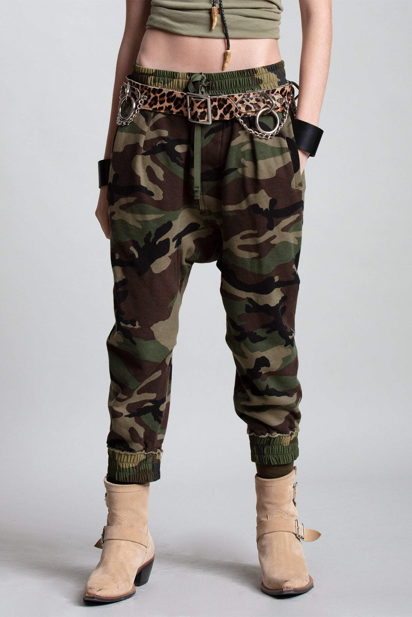 Harem Sweatpant - Camo | R13 Denim - 1