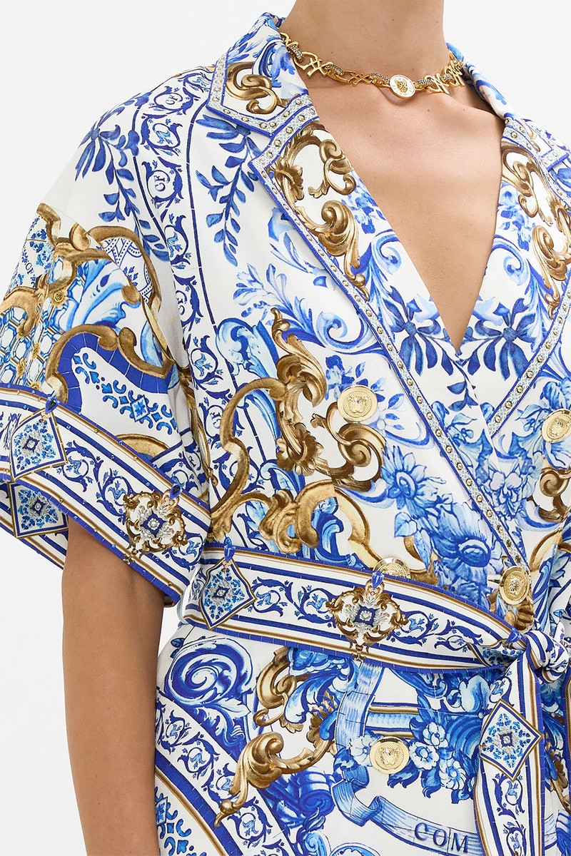 DOUBLE BREASTED SHORT SLEEVE JACKET 6