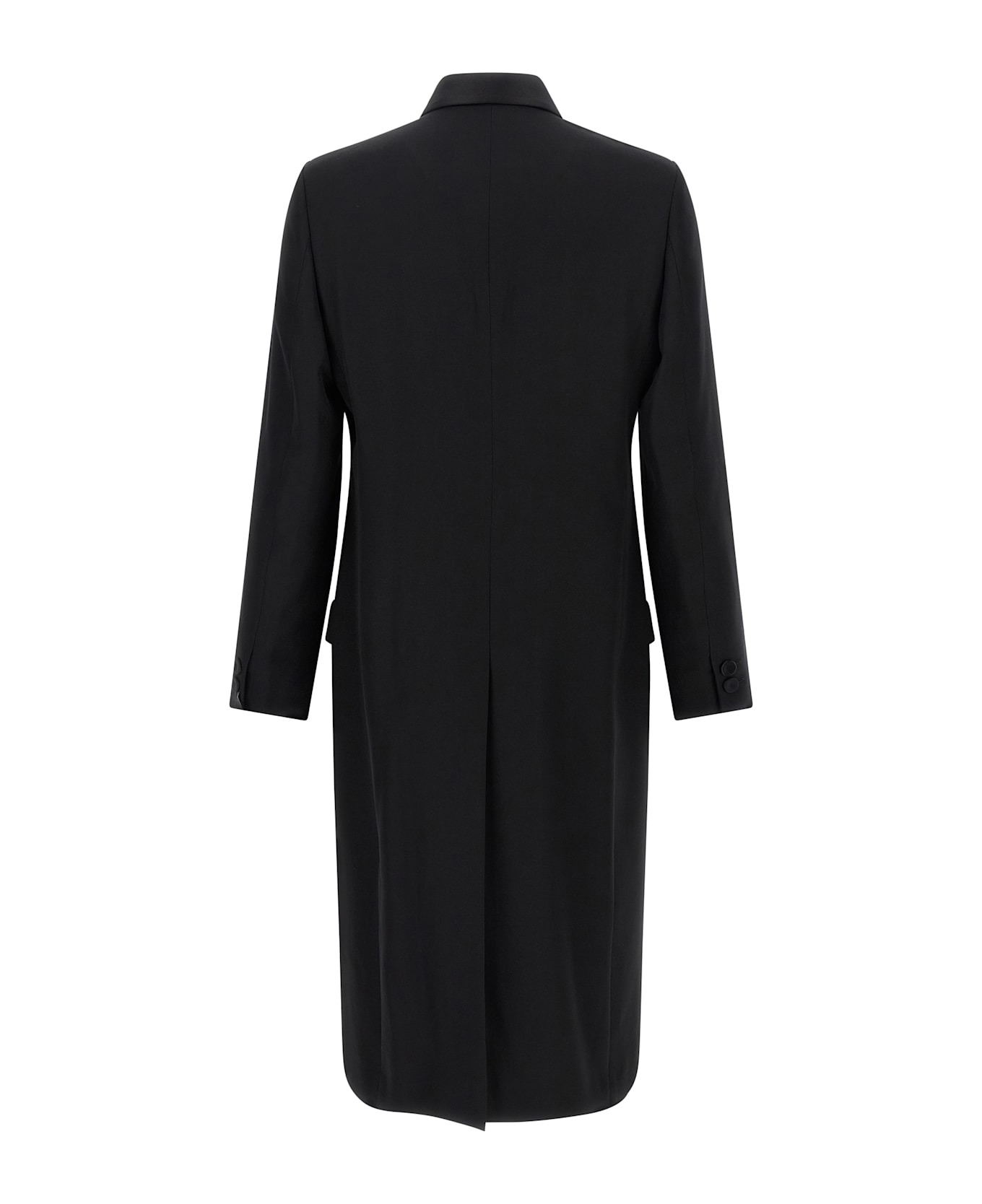 Crepe Wool Coat - 2