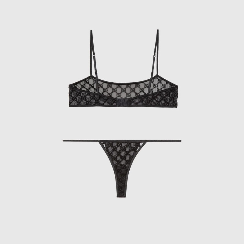 GG tulle lingerie set 3
