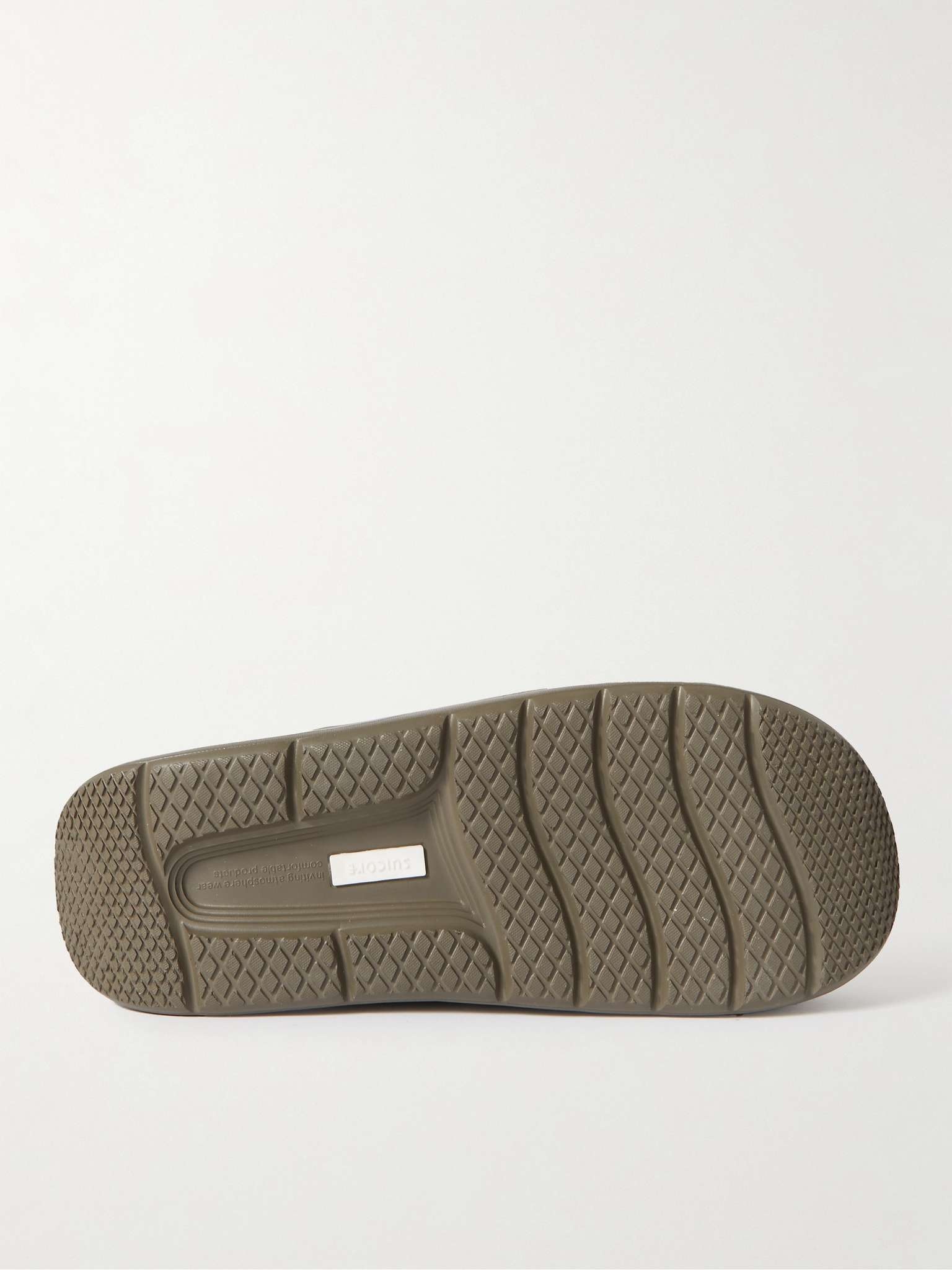 Webbing-Trimmed Rubber Mules - 4
