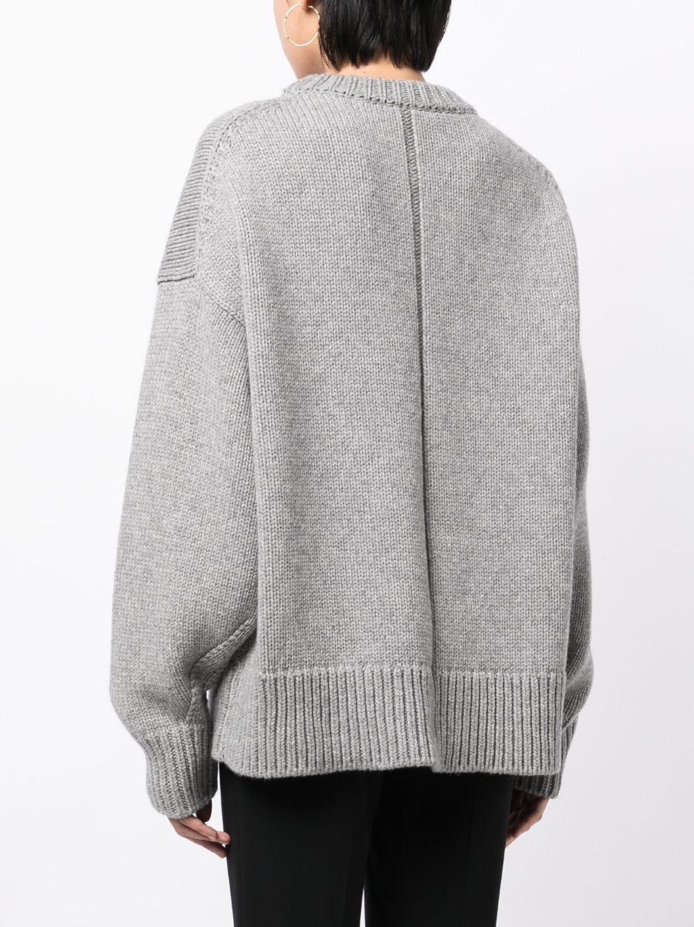 drop-shoulder crewneck jumper - 4