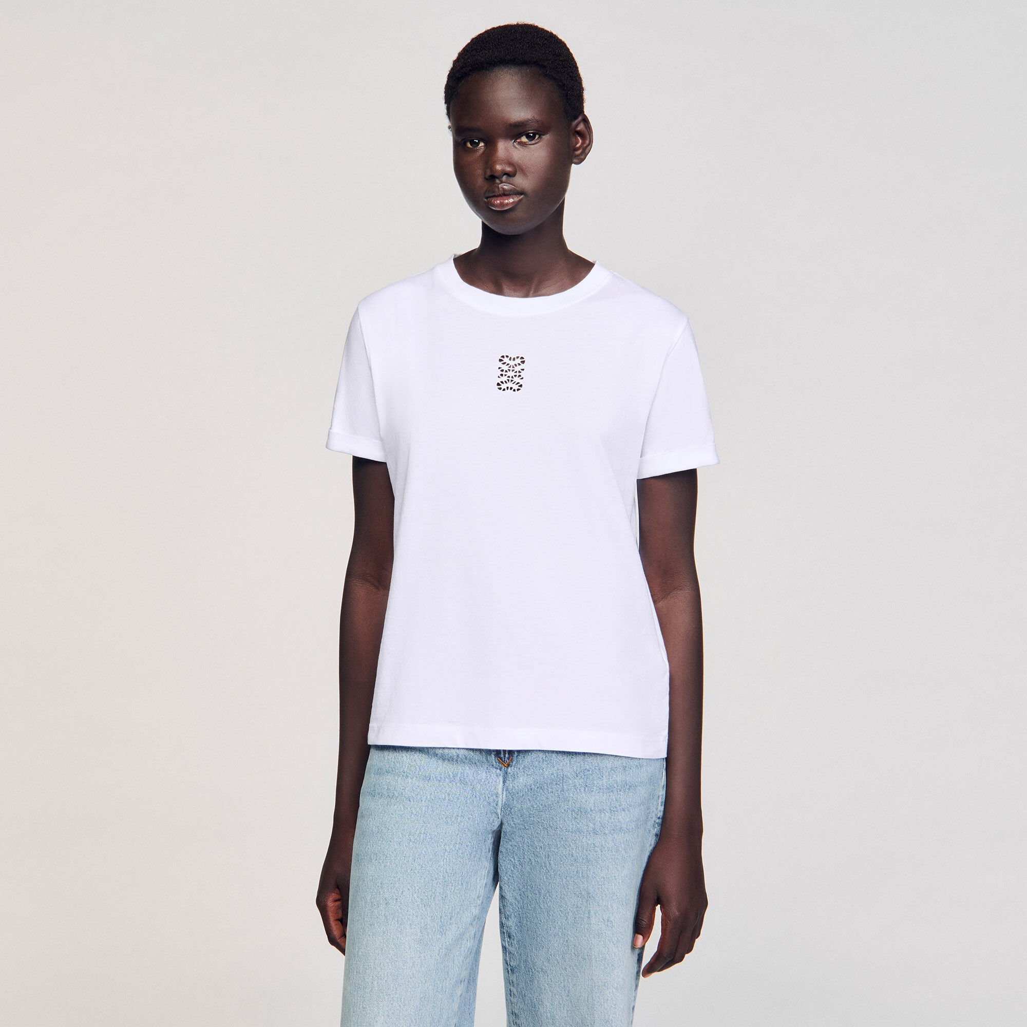 COTTON T-SHIRT WITH EMBROIDERY - 4