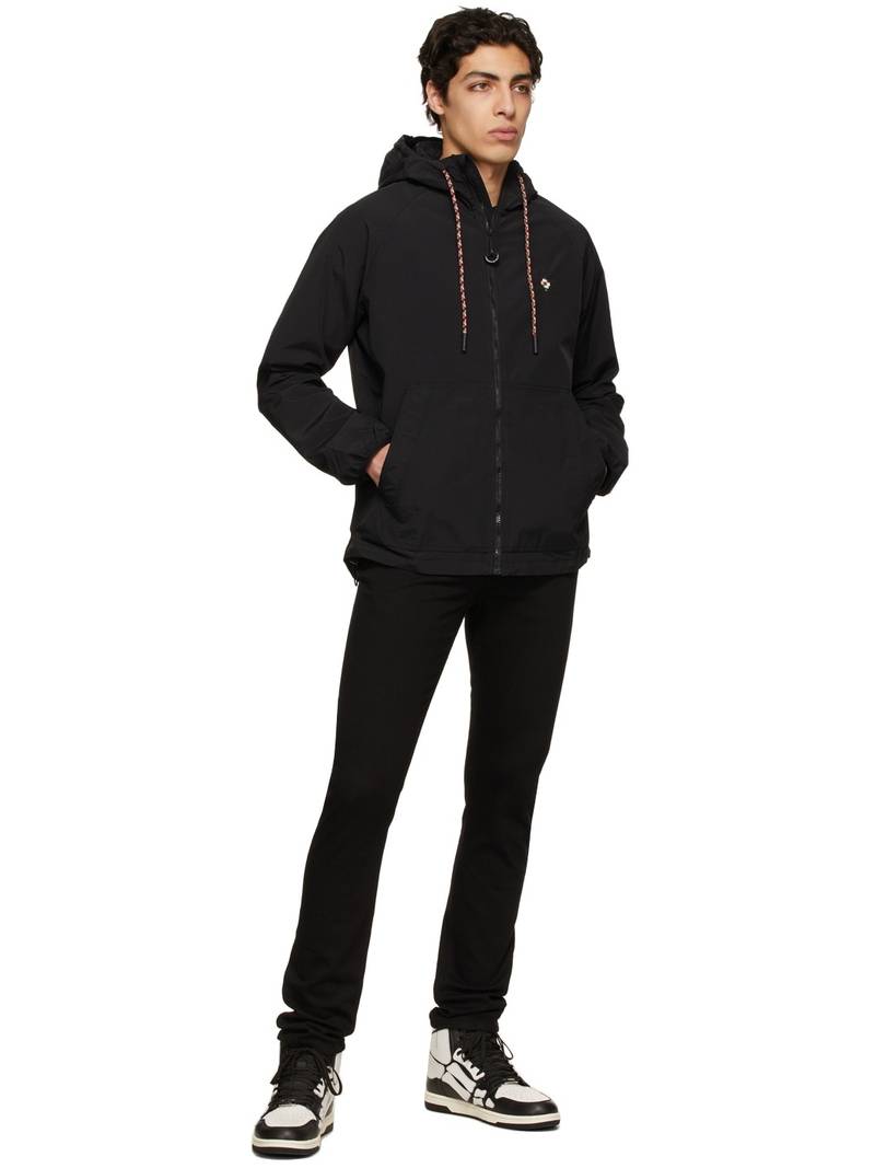 Marcelo Burlon County Of Milan Black Cross Windbreaker Jacket outlook