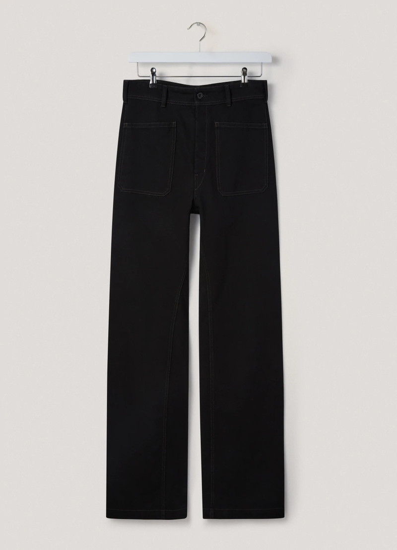 Lemaire DENIM SAILOR PANTS BLACK DENIM | REVERSIBLE