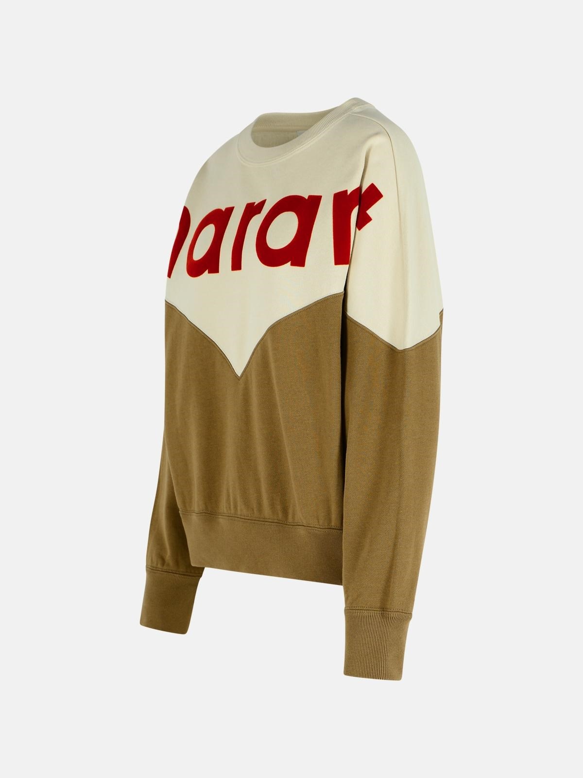 'KHAKI HOUSTON' DARK COTTON BLEND SWEATSHIRT - 2