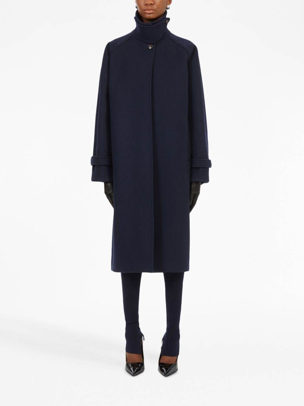 single-breast wool coat - 2